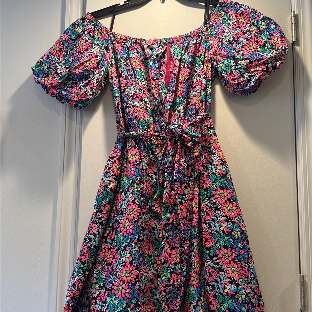 Lilly Pulitzer Vibrant Floral Midi Dress